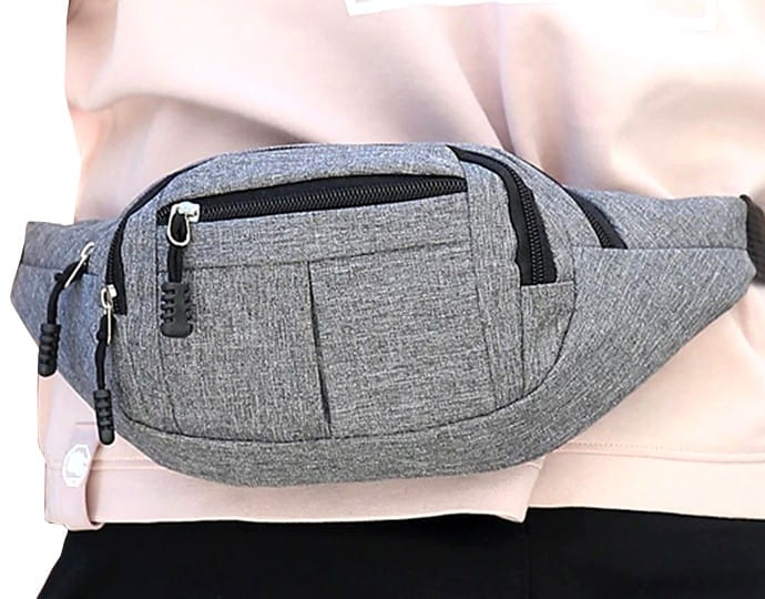 Vīriešu jostas soma, soma R42, pelēka R226