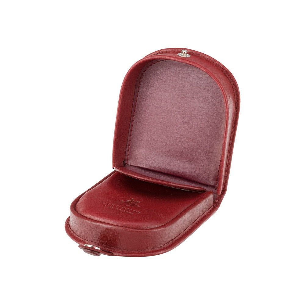 Vīriešu ādas maks Visconti TRY-5, sarkans S490