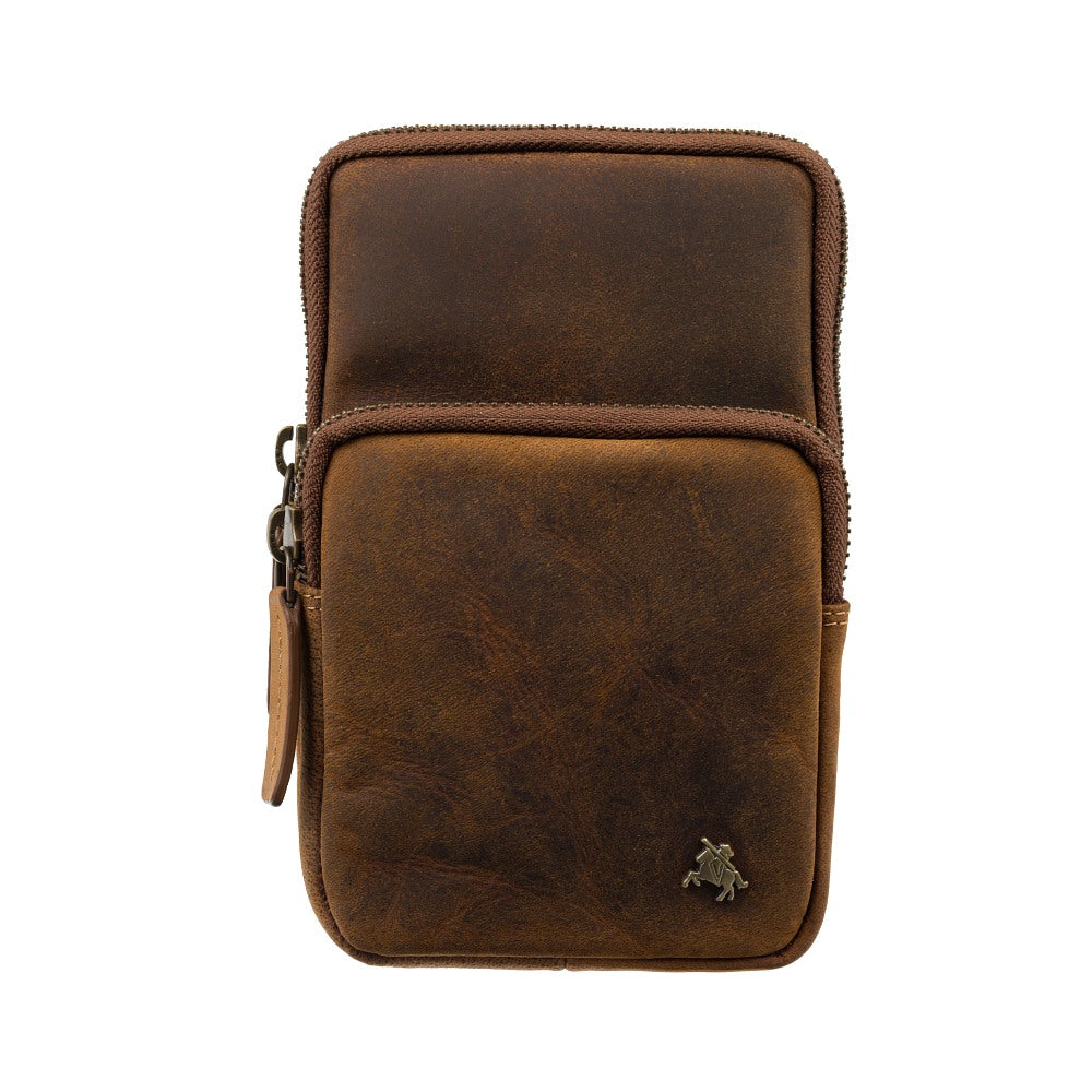 Vīriešu ādas rokassoma, Visconti S-5, brūna R214