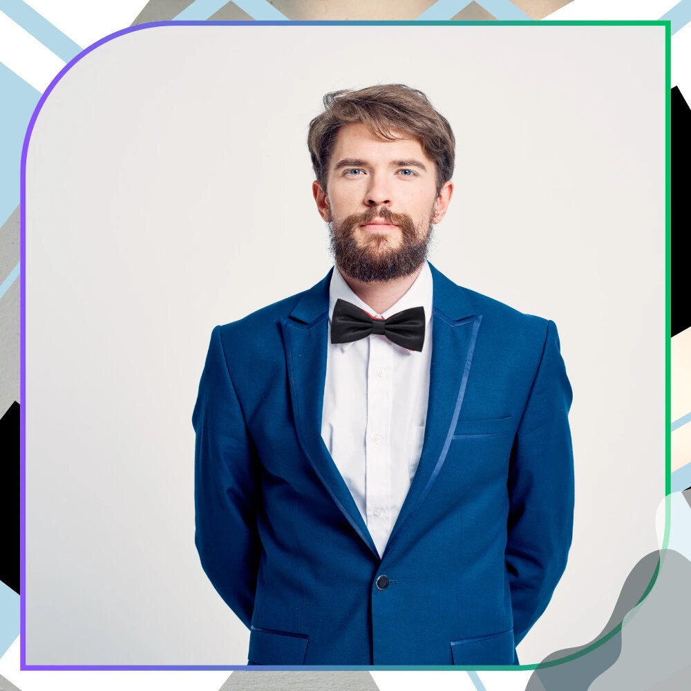 Vīriešu tauriņš, melns, regulējams