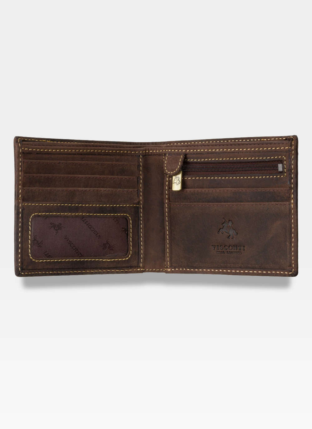 Vīriešu maks Visconti M2, brūns S65