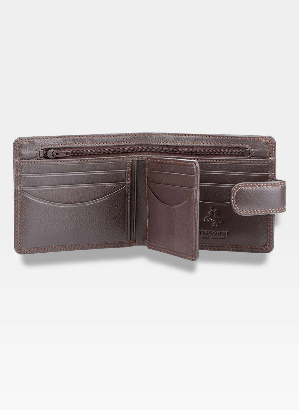 Vīriešu maks Visconti P9, brūns S41