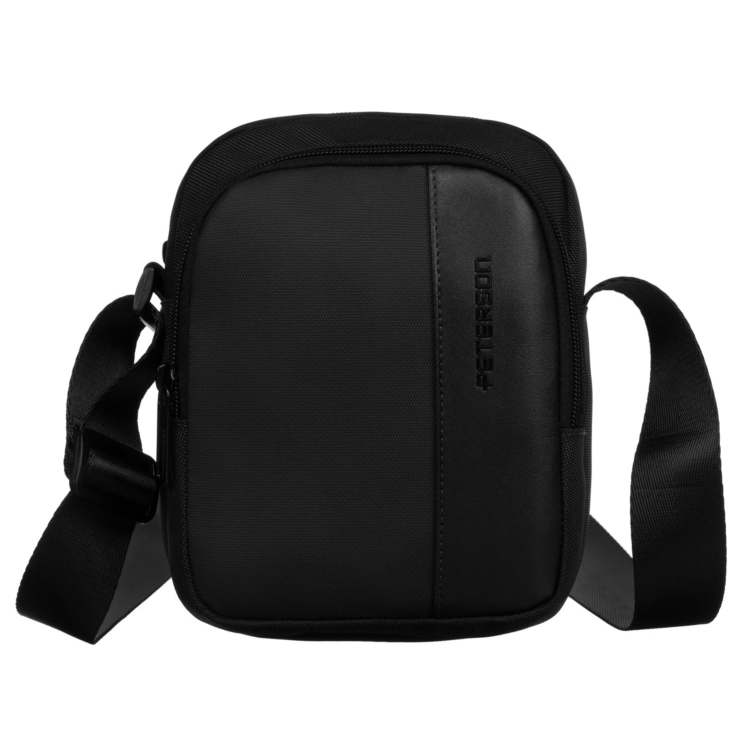 Vīriešu plecu soma, melna, kordura R25