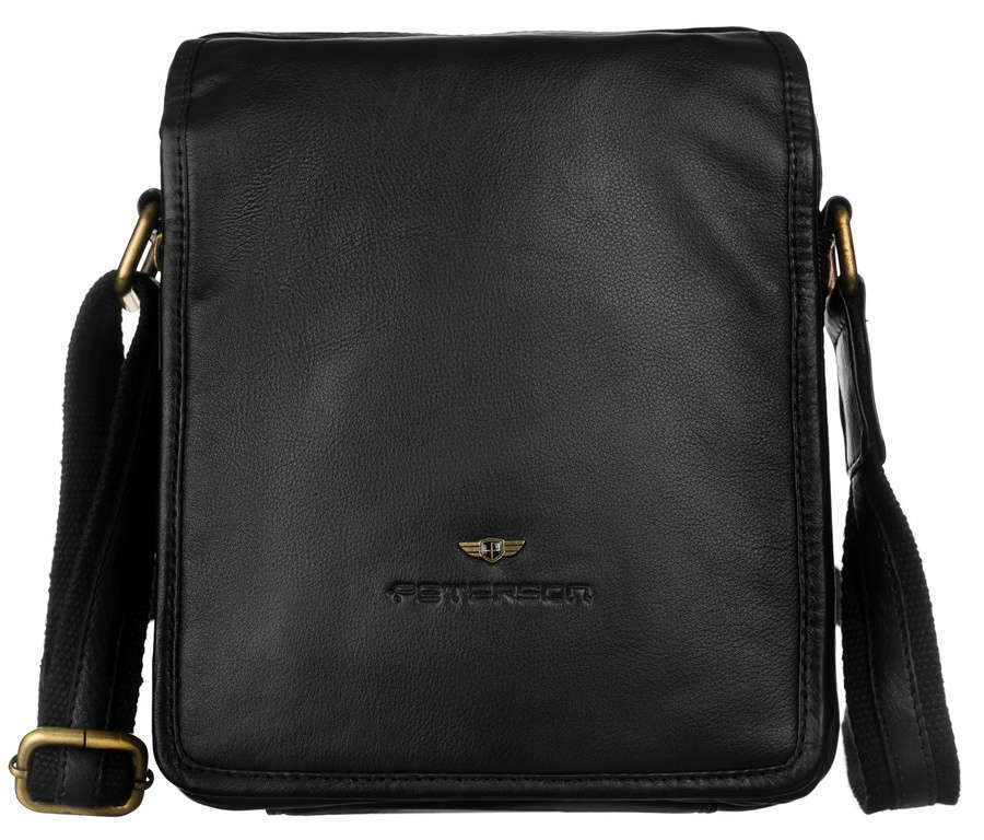 Vīriešu rokassoma Peterson, melna R66