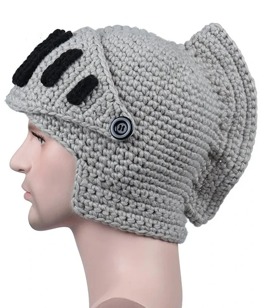 Vīriešu ziemas cepure S113, pelēka