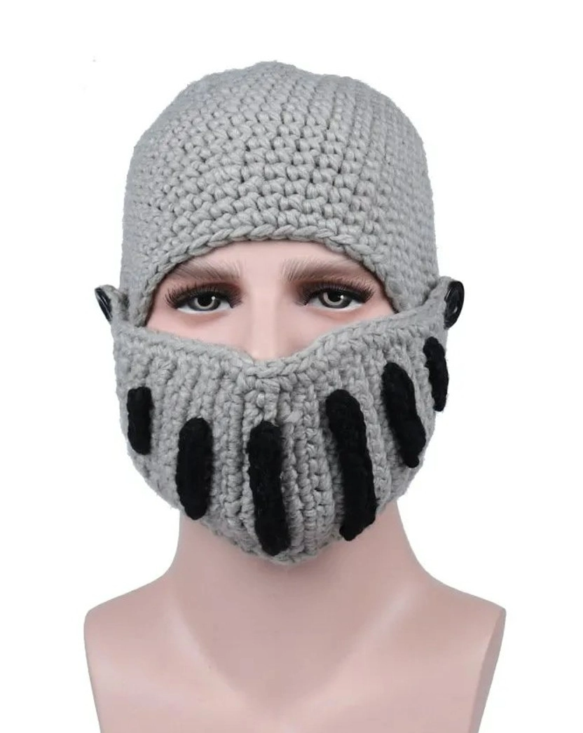 Vīriešu ziemas cepure S113, pelēka