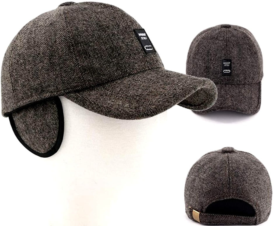 VĪRIEŠU ZIEMAS FILCAS CEPURE, brūna