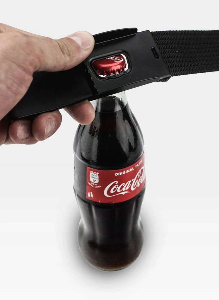 Vīriešu josta STEVENS sarkana + melna, 135 cm XL, universāla D98