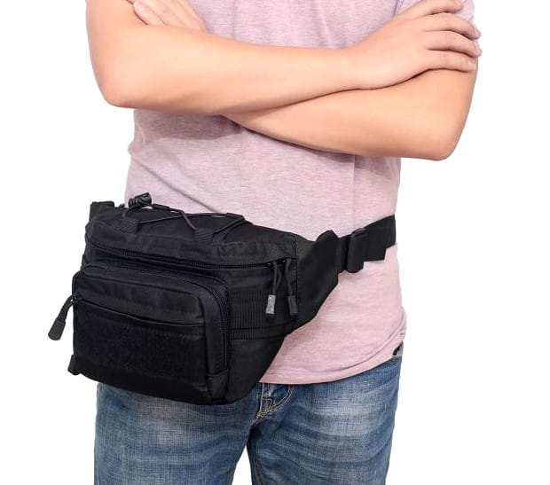 Vīriešu jostas soma T92, melna R12