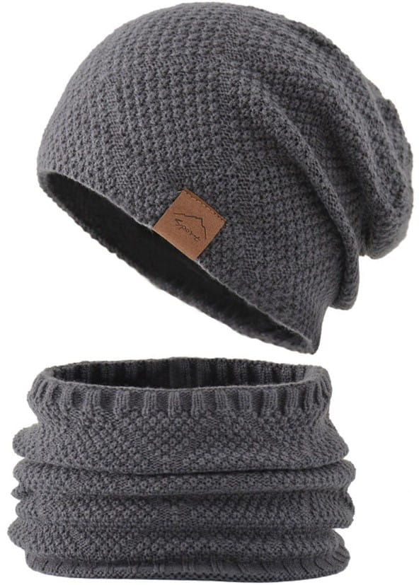 VĪRIEŠU CEPURES UN KAKLA APSEGUMA KOMPLEKTS KR86-1