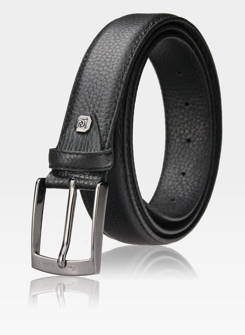 Vīriešu ādas josta Pierre Cardin ROBO melna D51