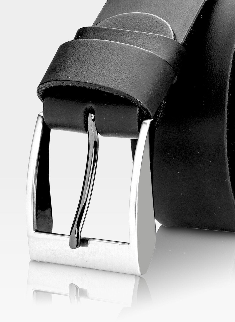 Vīriešu ādas josta STEVENS melna D44