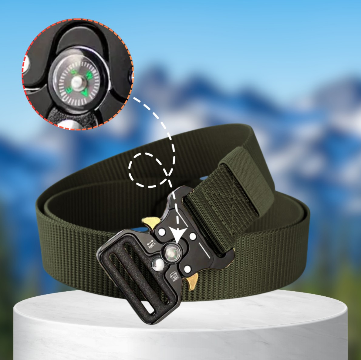 Vīriešu taktiskā josta V12, zaļa D8