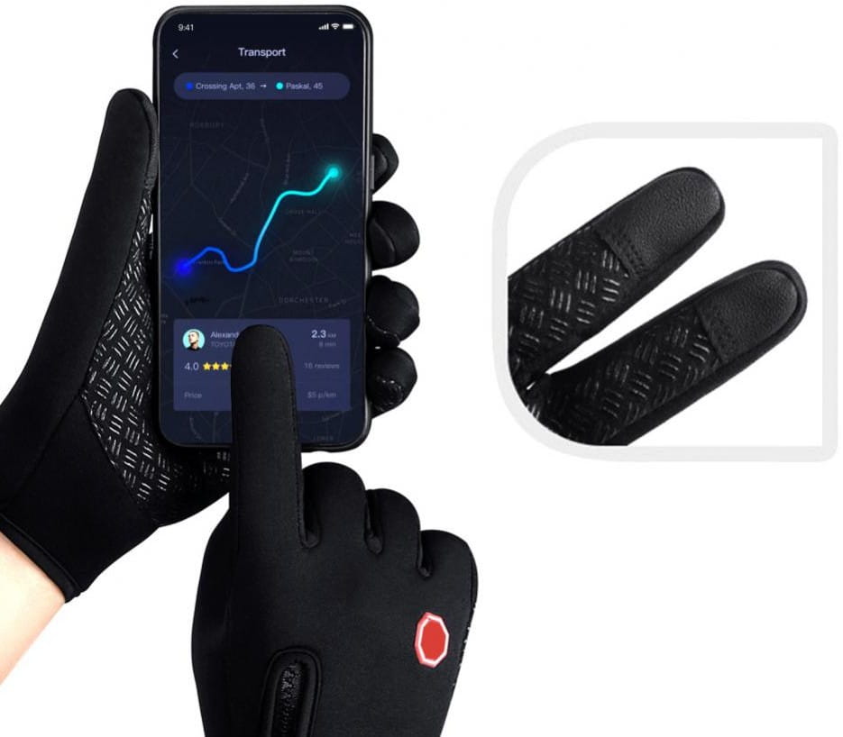 Vīriešu cimdi R9, melni