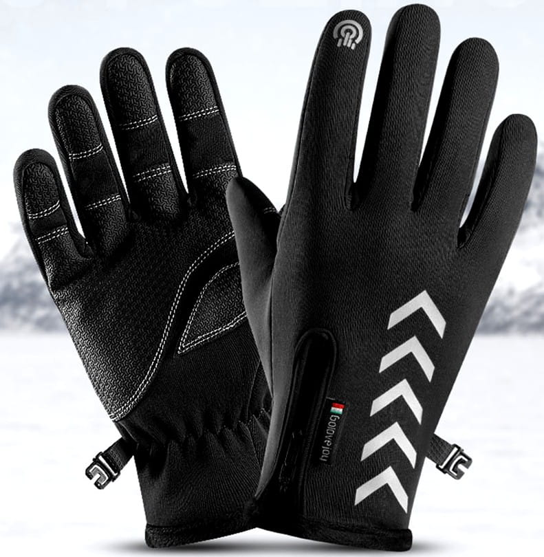 Vīriešu ziemas cimdi R10, melni