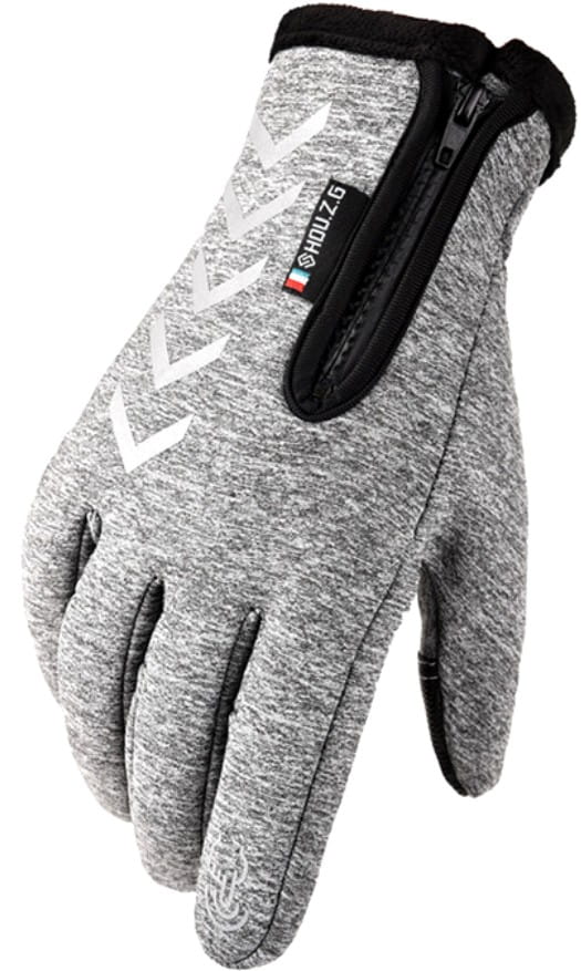 Vīriešu ziemas cimdi R10, pelēki