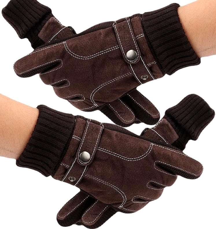 Vīriešu ziemas cimdi R11, brūni