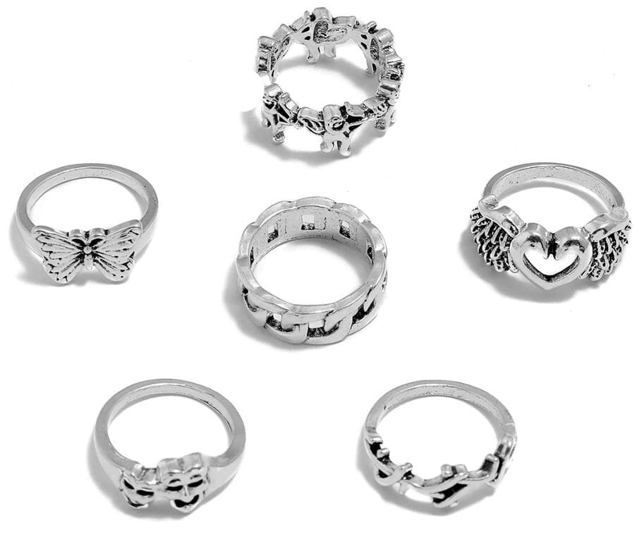 Gredzenu komplekts HIT, 6 gab.