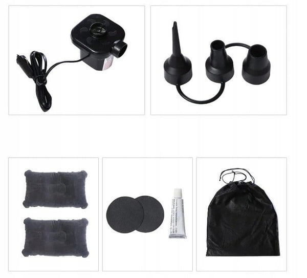 Automašīnas matracis, divvietīgs, XXL, ar sūkni 