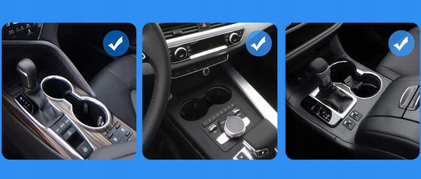 Automašīnas ceļojumu galds, ēdiena paplāte, krūze, telefons, Carbon XL