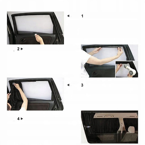 Automašīnas saules aizkari, bēši, 50x39 cm