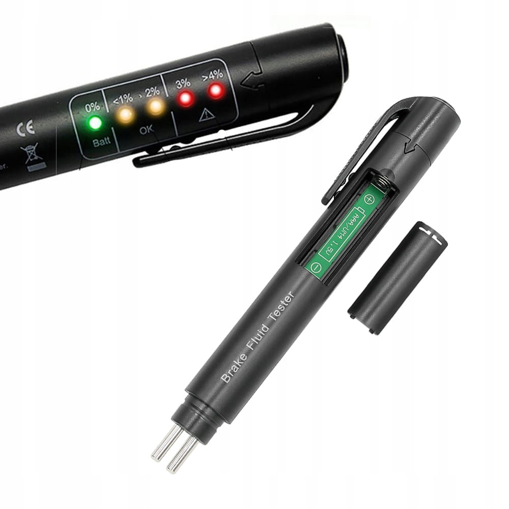 Bremžu šķidruma testeris, LED, 5 līmeņi DOT 3 4 5, ūdens saturs