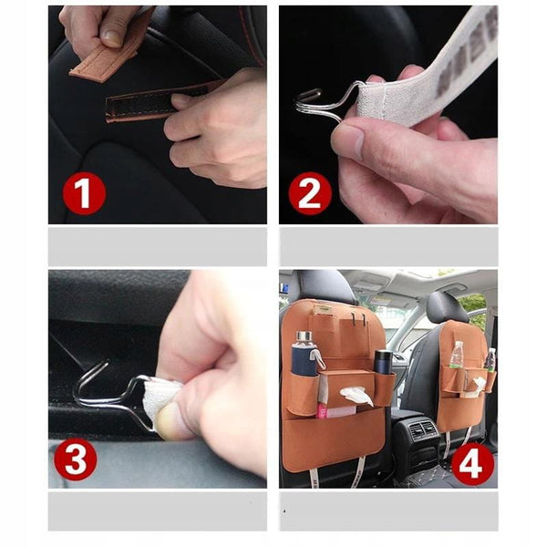 Automašīnas organizators, melns filcs, atzveltnes aizsardzība