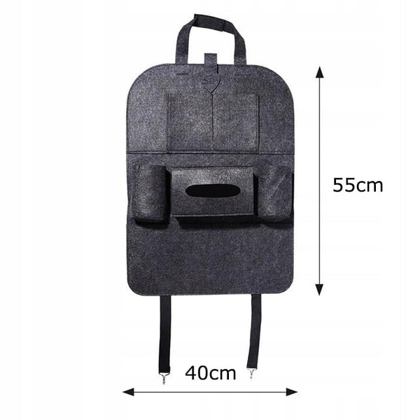 Automašīnas organizators, melns filcs, atzveltnes aizsardzība