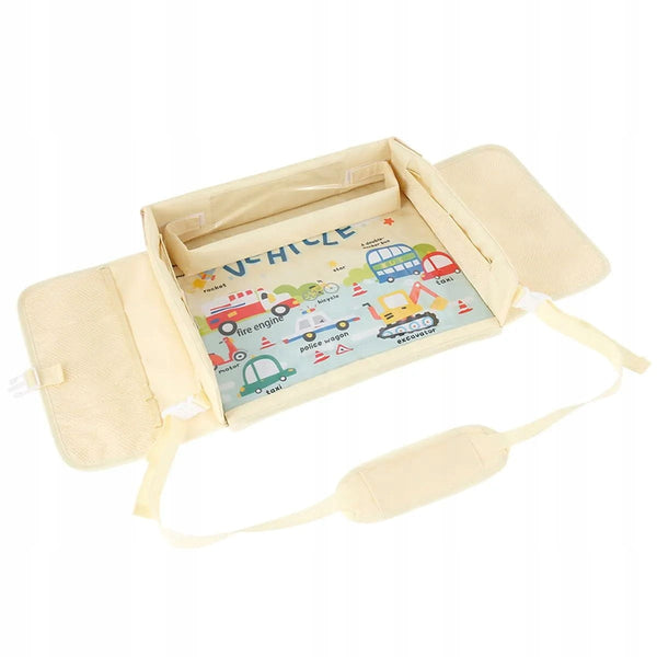 Bērnu ceļojumu galds automašīnai, bēšs