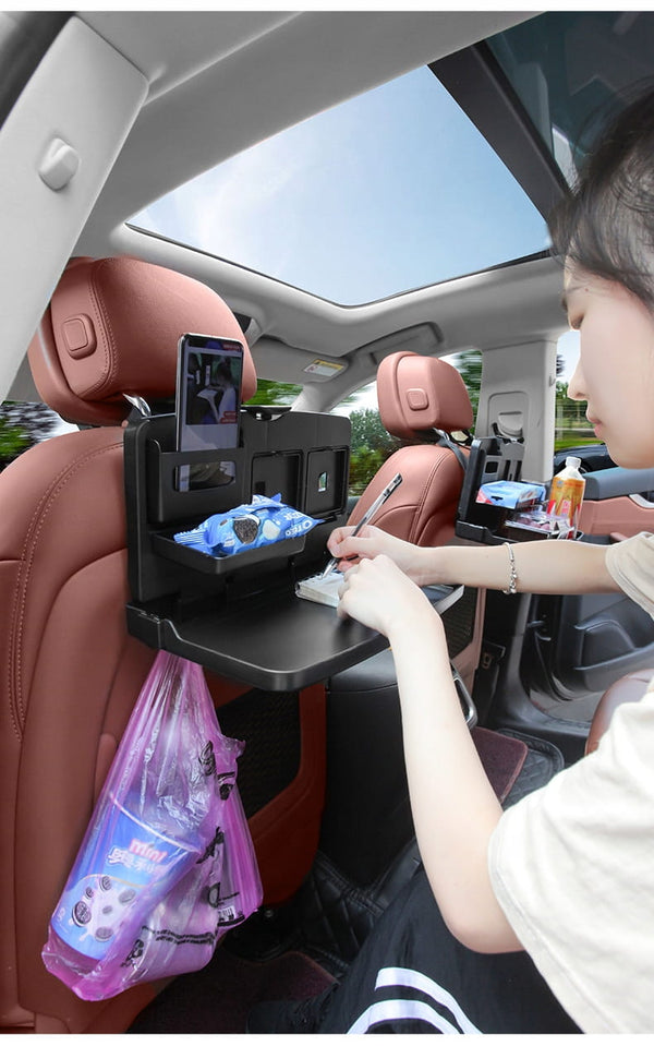 Automašīnas galda organizators, planšetdators, ēdiens, dzērieni, daudzfunkcionāls