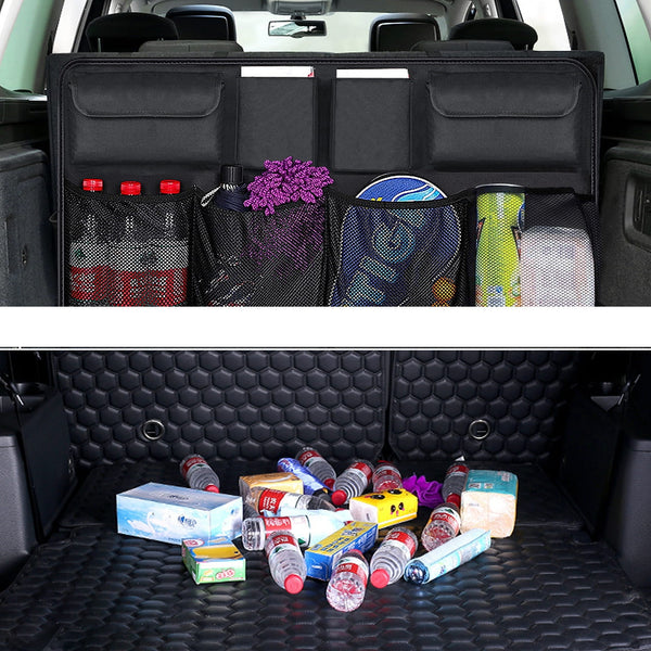 Automašīnas bagāžnieka organizators, trīs nodalījumi