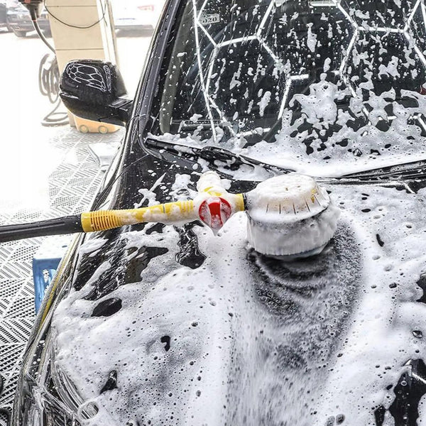 Automašīnas birste, rotācijas birste ar šķidruma dozatoru un 5 m šļūteni