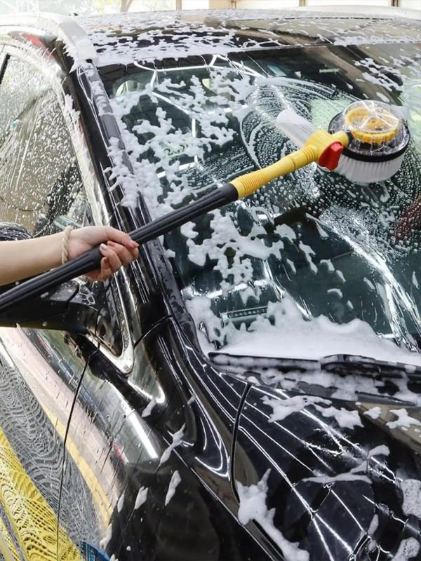 Automašīnas birste, rotācijas birste ar šķidruma dozatoru un 5 m šļūteni