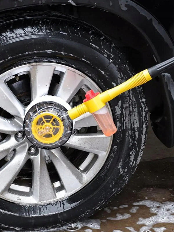 Automašīnas birste, rotācijas birste ar šķidruma dozatoru un 5 m šļūteni