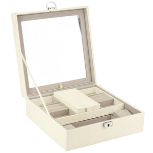 PATRIZIA BEAUTY-23001 baltas kosmetikos lagaminėlis biały