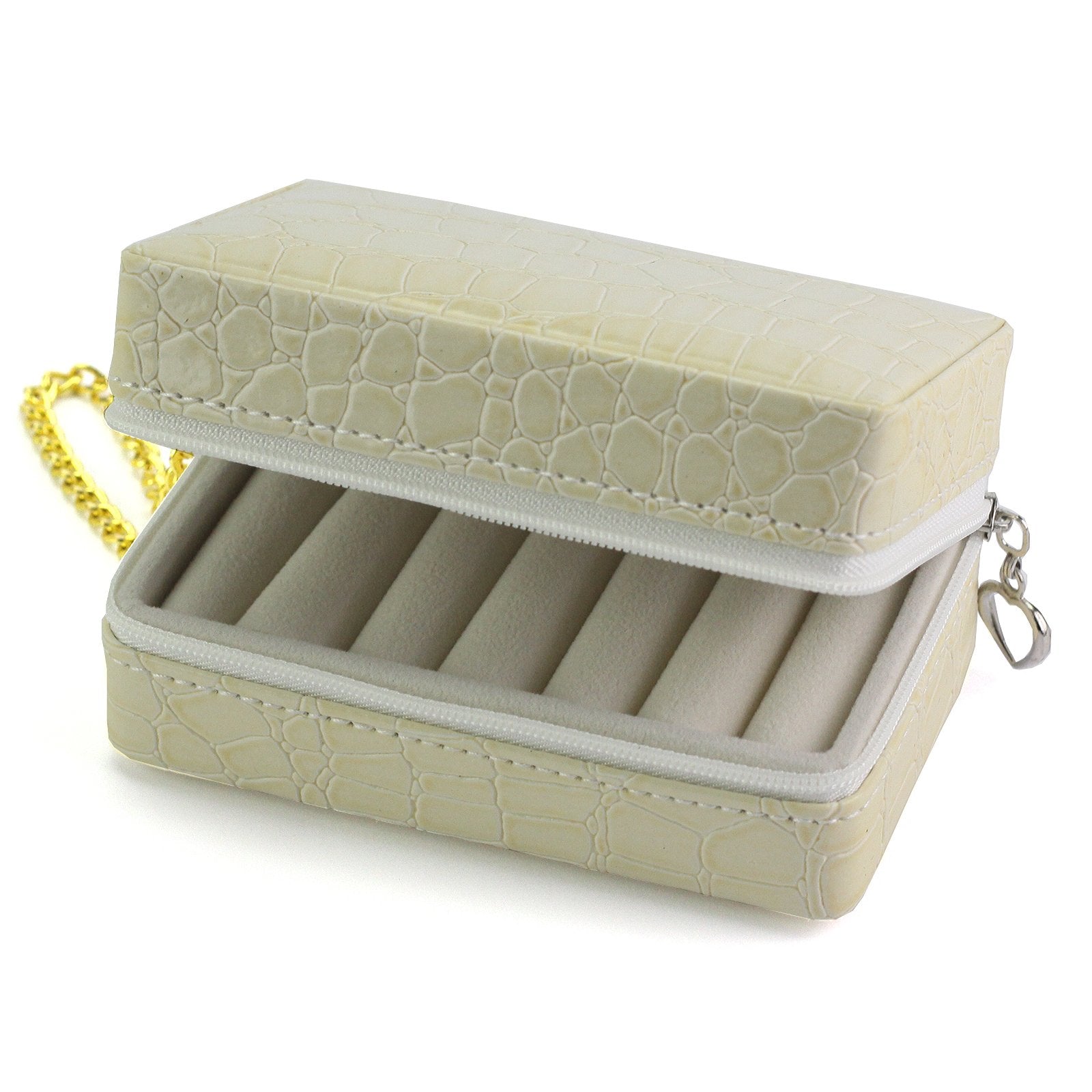 PATRIZIA BEAUTY-18013-BL kreminis kosmetikos lagaminėlis kremowy