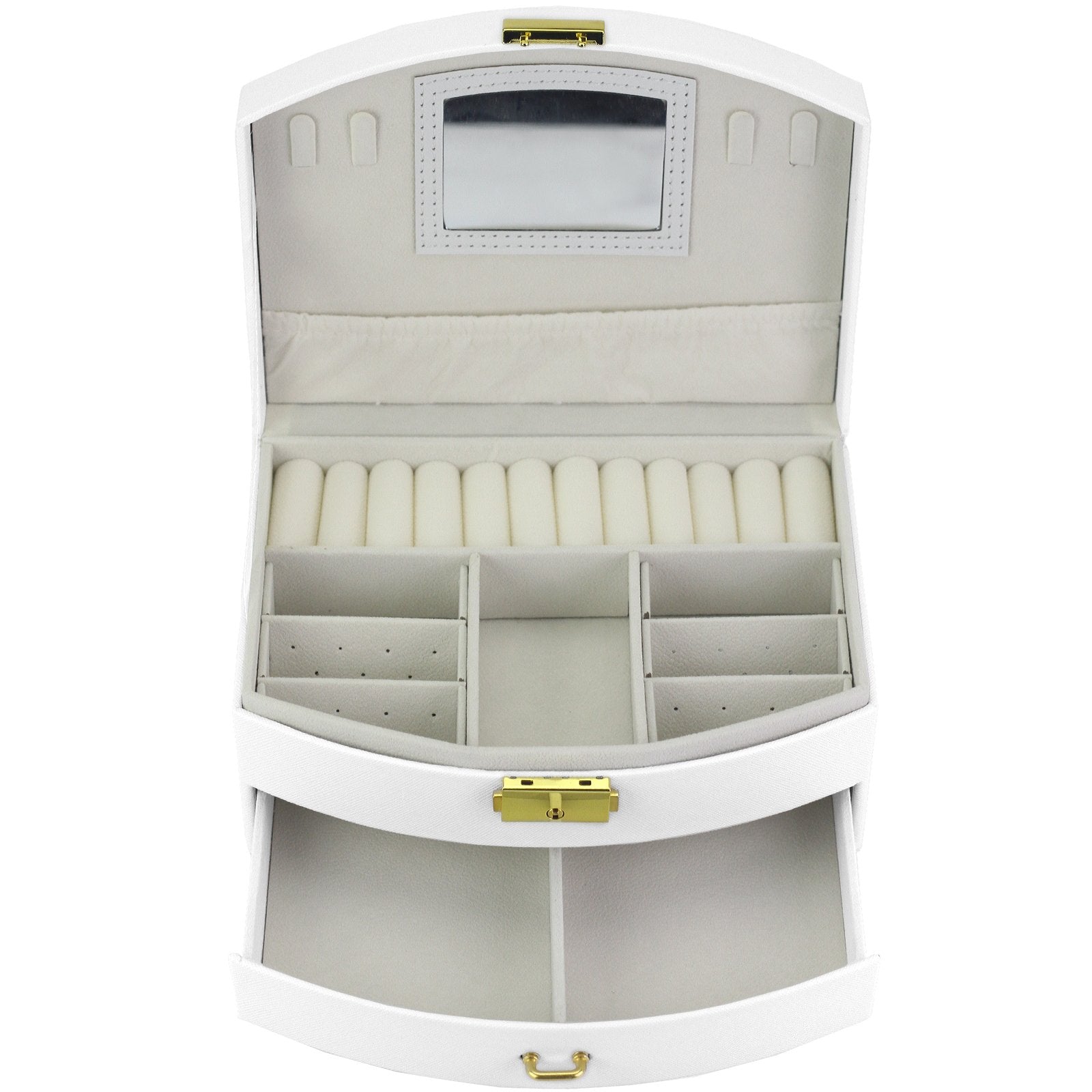 PATRIZIA BEAUTY-23003 baltas kosmetikos lagaminėlis biały