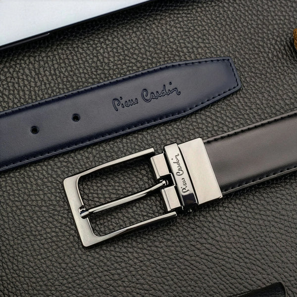 Dāvanu komplekts vīriešiem: Pierre Cardin RFID ādas maks, ādas josta 75T8806BB