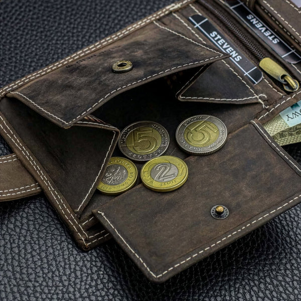 Vīriešu ādas maks Stevens S190 