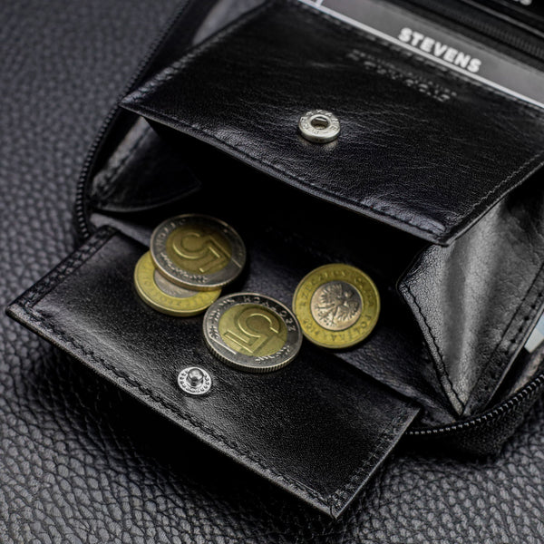 Vīriešu vertikāls ādas maks Stevens S17