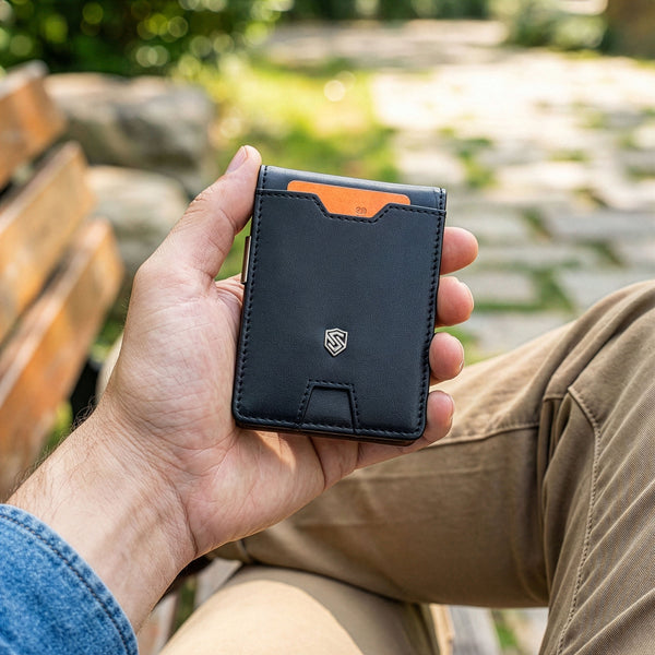 Vīriešu plāns maks, karšu turētājs ar RFID S22