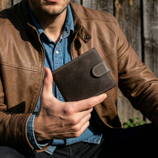 Vīriešu ādas maks Stevens S190 