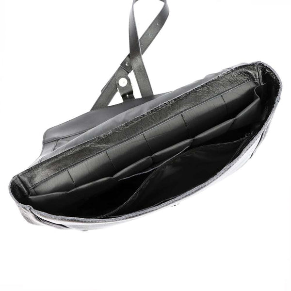 Moteriška odinė piniginė Baleine S22, juoda, A4 formato