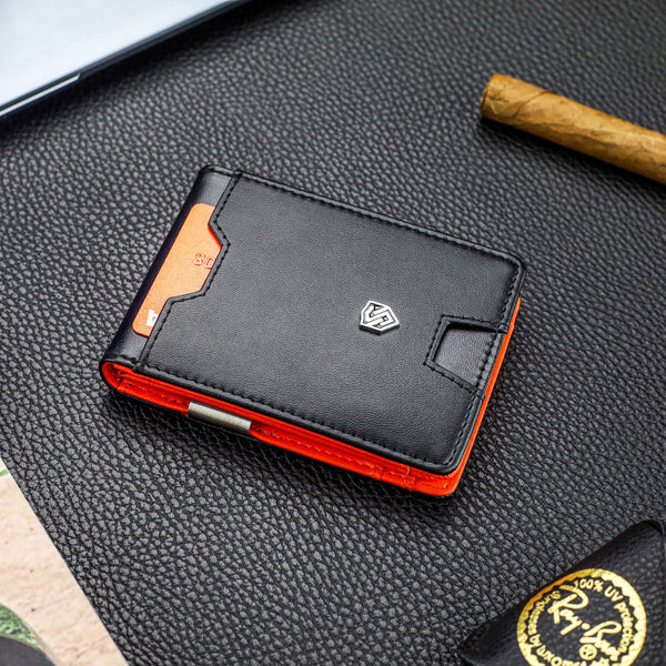 Vīriešu plāns maks, karšu turētājs ar RFID S23 identifikāciju