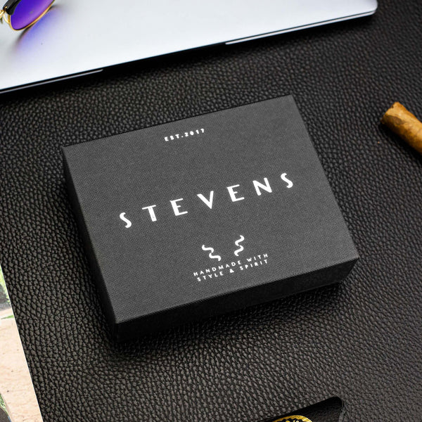 Vīriešu īstas ādas maks Stevens Z06-325A, melns