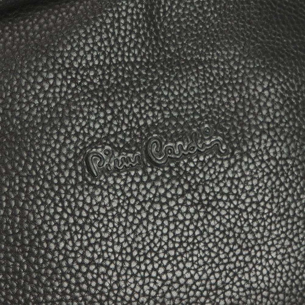 Ādas mugursoma Pierre Cardin YS12, melna