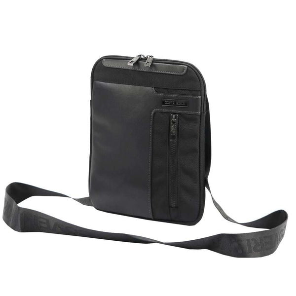 Vīriešu melna crossbody soma Coveri World CW2263 ar regulējamu siksnu