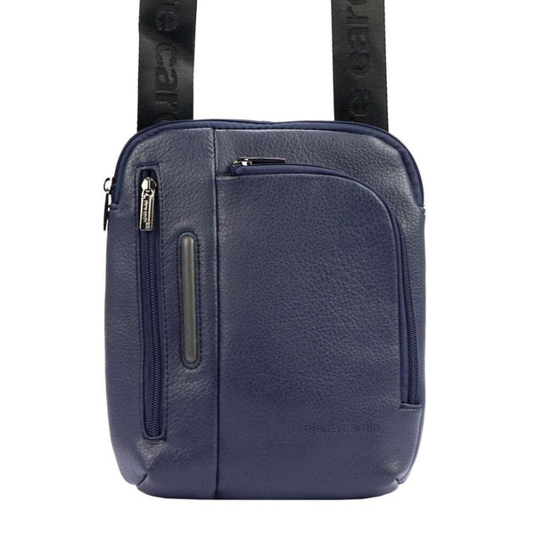 Vīriešu zila „crossbody“ soma Pierre Cardin, ekoloģiskā āda