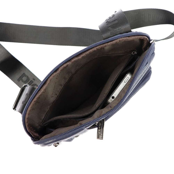 Vīriešu zila „crossbody“ soma Pierre Cardin, ekoloģiskā āda