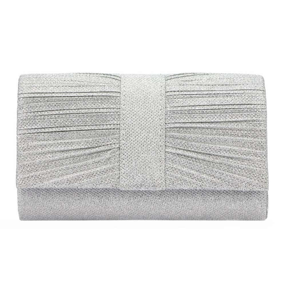 Moteriška sidabrinė eko odos crossbody rankinė Jessica A-2182